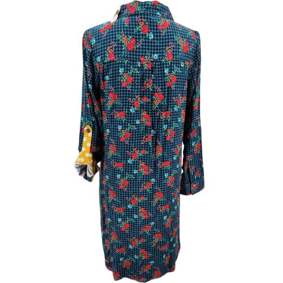Matilda Jane Choose Your Path Fa La La Dress Floral Button Up Size Small NEW - Picture 2 of 16